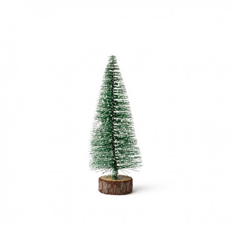 Albero di Natale 16cm Base in Legno16x7x7cm Offerta