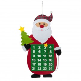 Compra Calendario Dell'Avvento in Feltro Babbo Natale Misure 52x71cm