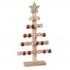Calendario dell'Avvento in Legno con Albero di Natale di Misura 52 cm