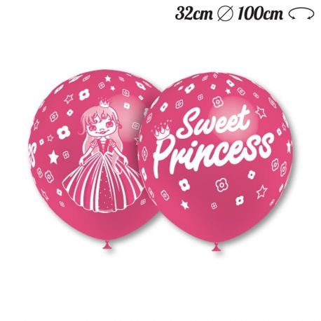 Palloncini Sweet Princess Rotondi 32 cm 