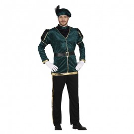 Costume da Paggio Verde Adulto