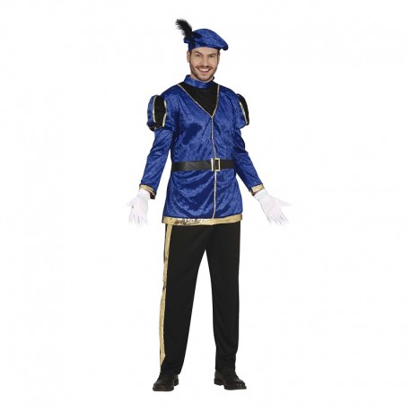 Costume da Paggio Blu per Adulto