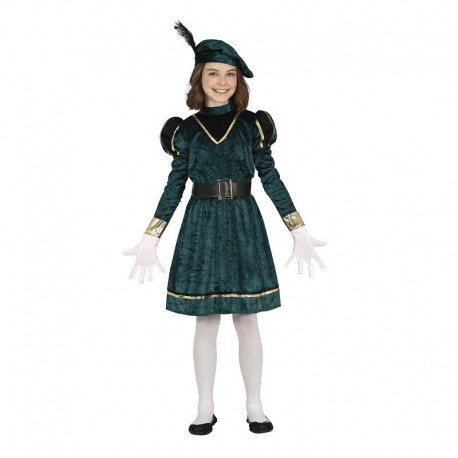 Costume Paggio Verde per Bimbi