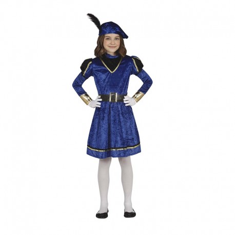 Vestito Paggio Blu Bimbi