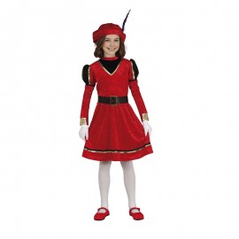 Costume Paggio Rosso Bambina Online