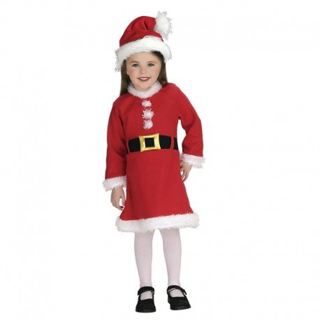 Costume Mamma Natale Bambina Deluxe