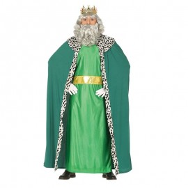 Disfraz de Rey Mago Verde Adulto