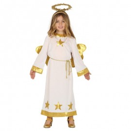 Costume Angioletto con Stelle Oro per Bambini Shop