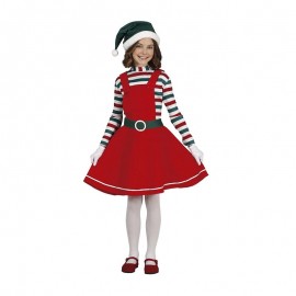 Disfraz de Santa Girl Worker Infantil