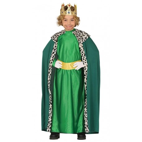 Costume Re Magio Verde per Bambino Economico