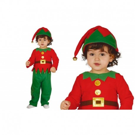 Costume da Elfo Bambino Rosso e Verde Shop