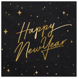 Salviette Happy New Year Nere Online