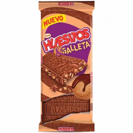 TAVOLETTA CIOCCOLATO HUESITOS GALLETA 125G 19X1U