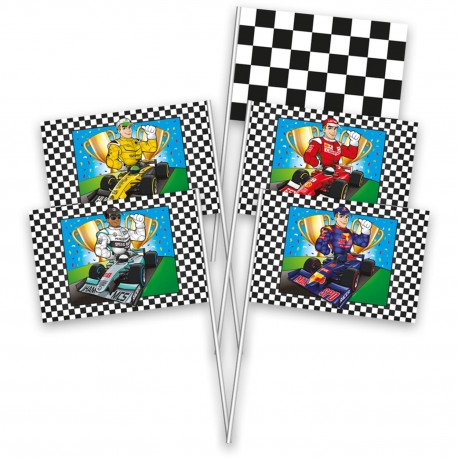 TSMD Bandierine Mano Zimbabwe - 12 Pezzi, 12 X 20 Cm, Con Asta Di Legno, Perfette Per Eventi Sportivi E Feste