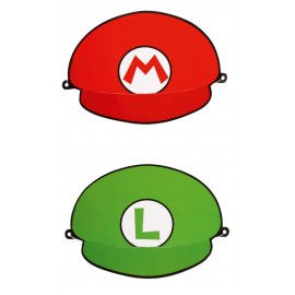 8 Cappelli Super Mario di Carta 18 X 12 cm