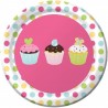 8 Piatti Cupcakes 18 cm
