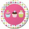 8 Piatti Cupcakes 18 cm