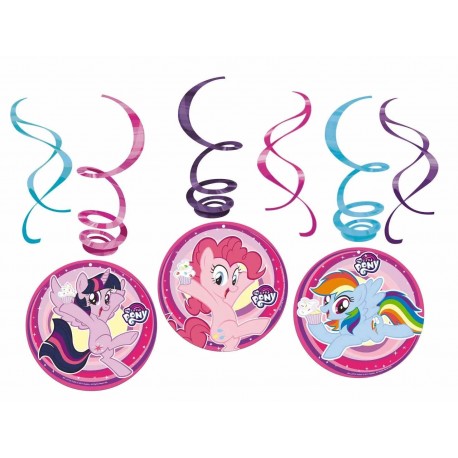 6 Decorazioni Appese My Little Pony