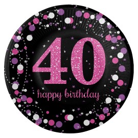 Festone Compleanno 40 Anni Nero E Oro – Ghirlanda 3,9 M Con 11 Bandiere Olografiche Per Feste Indimenticabili