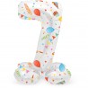 Palloncino Numero 7 Joyful con Base