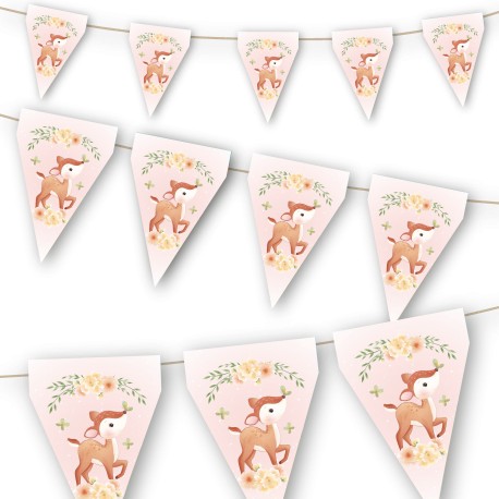 2 bandierine per compleanno, personalizzabili, motivo: campagna per adulti large Blu