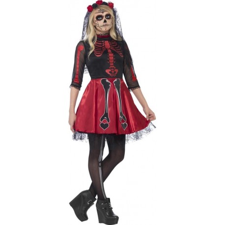 Costume del Día de los Muertos per Donna