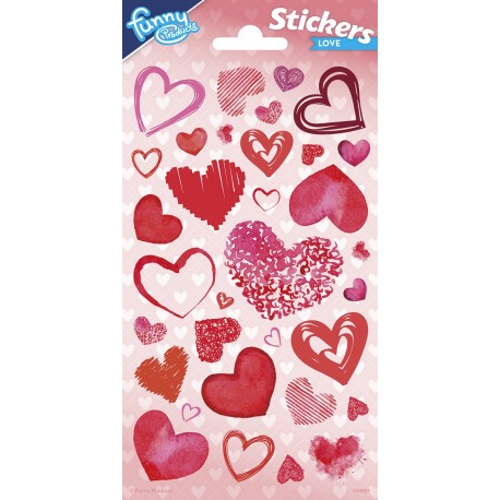 Adesivi San Valentino Brillantini 102 x 200 mm