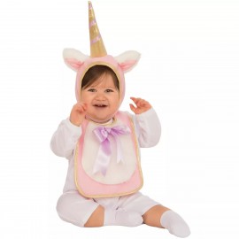 Costume da Unicorno con Bavaglino e Cappello per Bambini