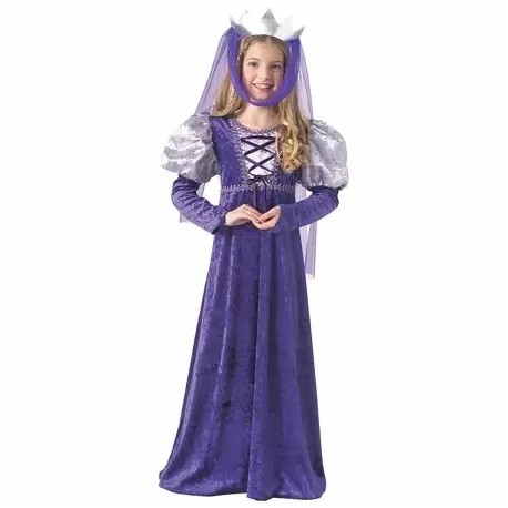 Costume da Regina Medievale per Bambini