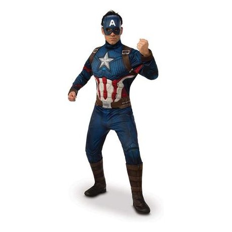 Costume da Capitan America Endgame Deluxe per Adulto