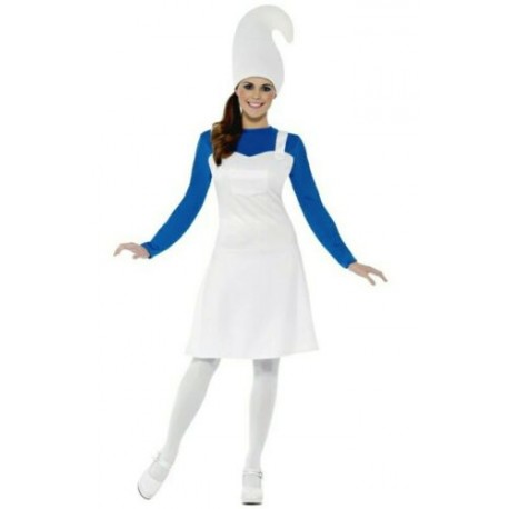 Costume da Gnomo da Giardino Bianco Donna