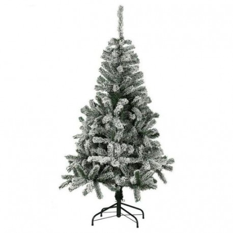Albero Innevato dell'Alaska 150 cm con 320 Rami con Base in Metallo