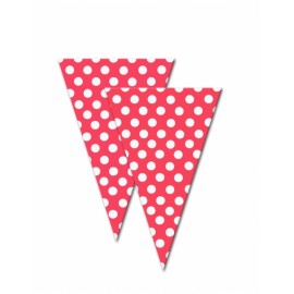 Sacchetto a Cono Pois Rosso