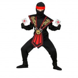 Disfraz de Ninja Kombat Roja Con Armas
