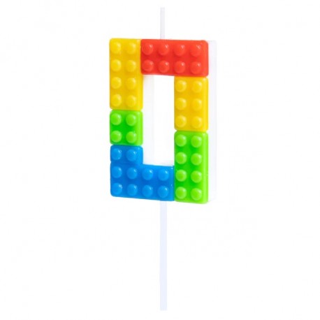 Candelina Numero 0 Lego