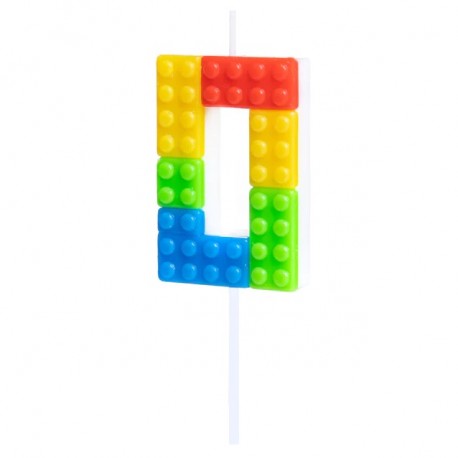 Candelina Numero 0 Lego