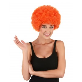 Parrucca Afro Arancione