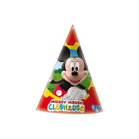 6 Cappellini Compleanno Mickey Mouse Club House