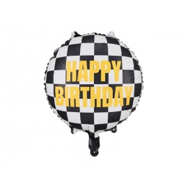 Palloncino Racing Happy Birthday 45 cm