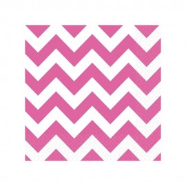 20 Tovaglioli Rosa Chevron