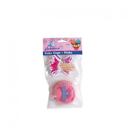 Topper e Pirottini Cupcake Princess