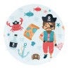 8 Piatti Tesoro dei Pirati 18 cm