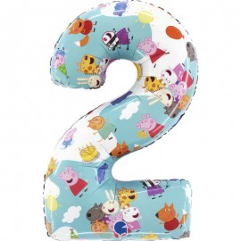 Palloncino Numero 2 Peppa Pig