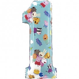 Palloncino Numero 1 Peppa Pig