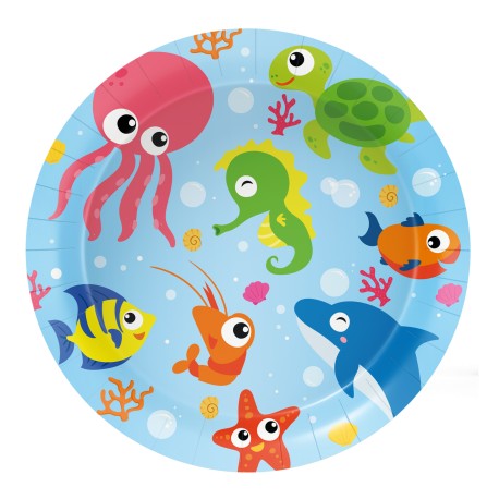 8 Piatti Ocean Party 18 cm Shop