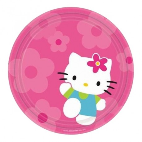 8 Piatti Hello Kitty 23 cm