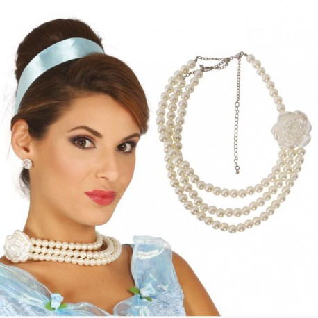 Collana di Perle con Fiore