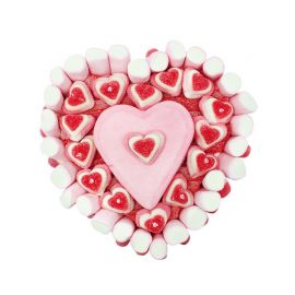 Torta di Caramelle Forma Cuore 500 Gr Torta di Caramelle Forma Cuore 500 Gr
