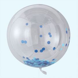 3 Palloncini Giganti con Coriandoli 90 cm