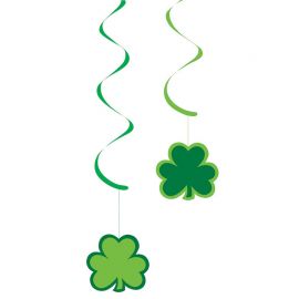 5 Decorazioni Appese Saint Patrick's Day Carta